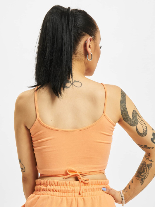 Karl Kani Tops sans manche Small Signature orange